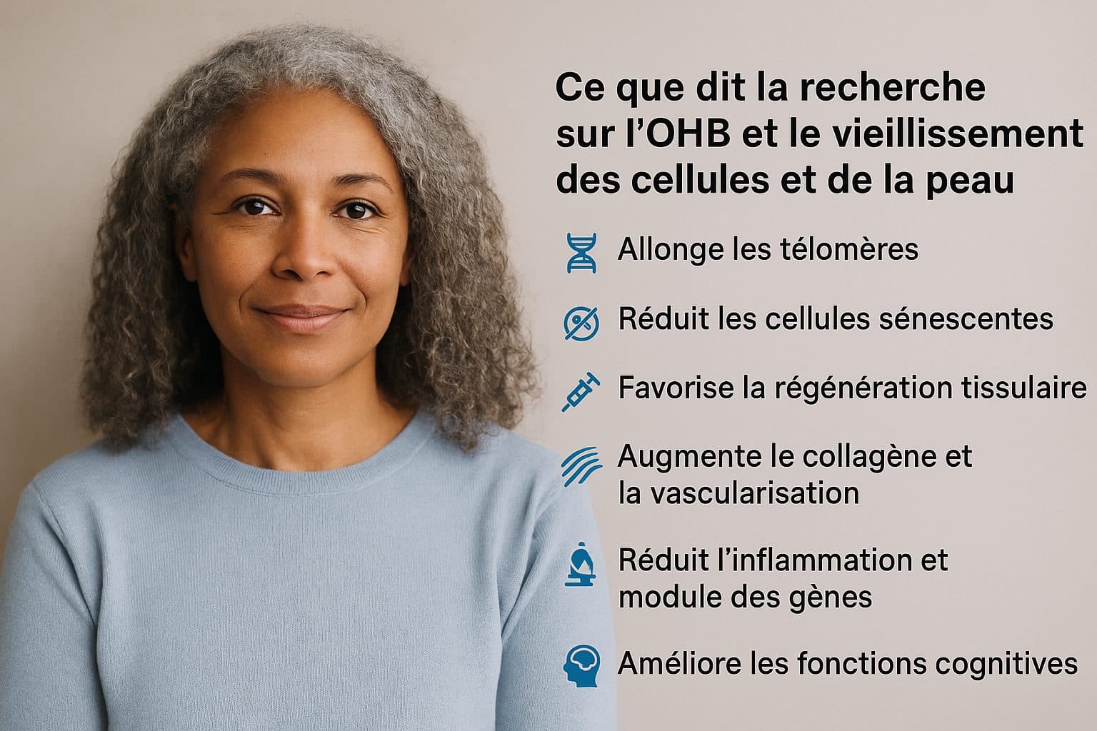 Oxygénothérapie hyperbare anti-âge