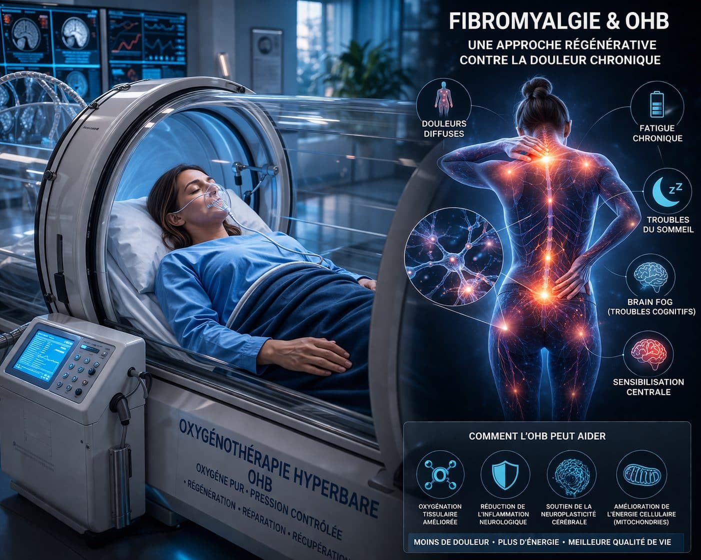 Oxygénothérapie hyperbare pour la Fibromyalgie : et si c'était la clé pour réduire vos douleurs ?